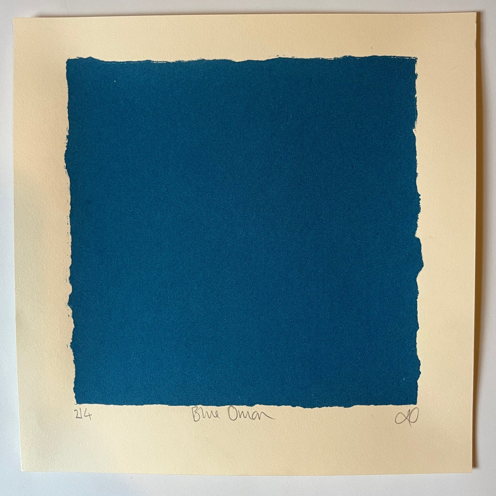 Original Art - Blue Onion Acrylic Screen Print